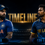 India National Cricket Team Vs Sri Lanka National Cricket Team Timeline