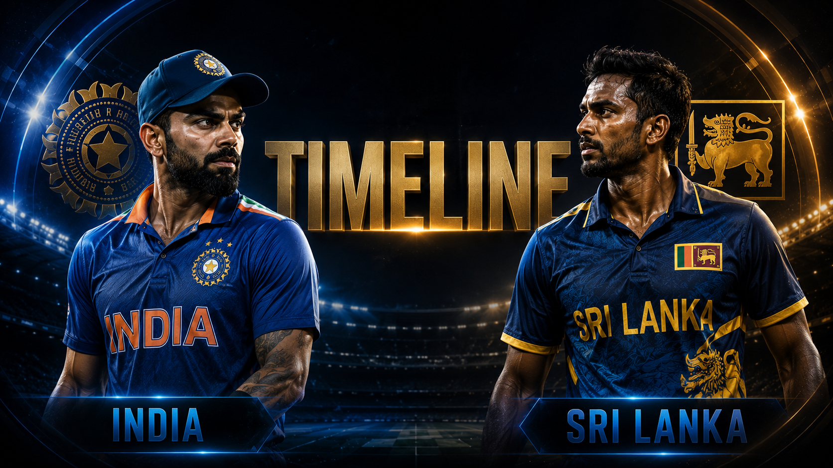 India National Cricket Team Vs Sri Lanka National Cricket Team Timeline